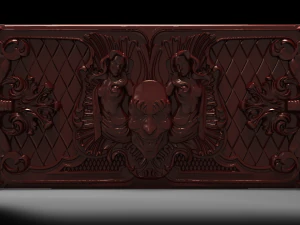 joker and girls bas relief 3D Model