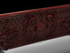 joker and girls bas relief Model 3D