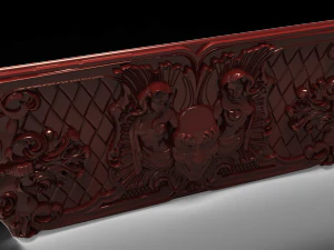 joker and girls bas relief 3D Model