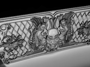 joker and girls bas relief 3D Model