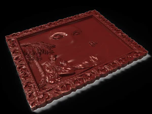 mirage eastern beauty bas relief 3D Model
