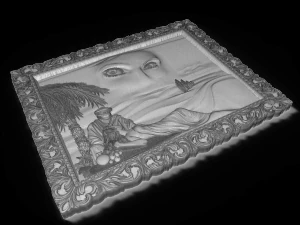 mirage eastern beauty bas relief 3D Model