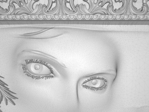 mirage eastern beauty bas relief 3D-Modell