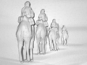 mirage eastern beauty bas relief 3D Model