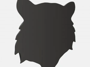 bas relief visage de tigre Modèles 3D en vedette