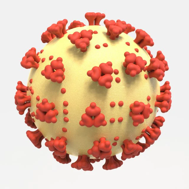 coronavirus sars-cov-2 virion - covid-19 - ncov-2019 - printable 3D Print Model .c4d .max .obj .3ds .fbx .stl .blend 