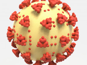 coronavirus sars-cov-2 virion - covid-19 - ncov-2019 - printable 3D Print Model