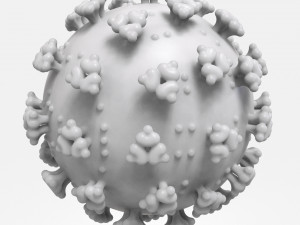 coronavirus sars-cov-2 virion - covid-19 - ncov-2019 - printable 3D-Druckmodell
