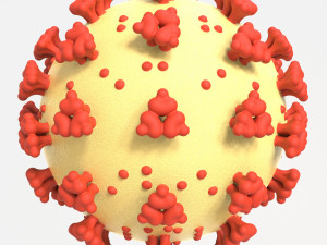 coronavirus sars-cov-2 virion - covid-19 - ncov-2019 - printable 3D-Druckmodell