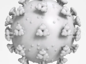 coronavirus sars-cov-2 virion - covid-19 - ncov-2019 - printable 3D Print Model