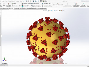 coronavirus sars-cov-2 virion - covid-19 - ncov-2019 - printable 3D-Druckmodell