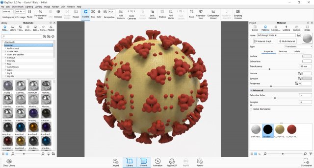 Coronavirus Sars-Cov-2 Virion - Covid-19 - Ncov-2019 - Printable.