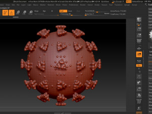 coronavirus sars-cov-2 virion - covid-19 - ncov-2019 - printable 3D-Druckmodell