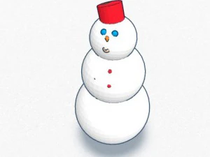 pupazzo di neve Modello 3D