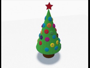 new year tree 3D-Modell