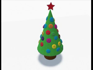 новогодняя елка 3D Модель