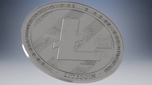 litecoin Model do druku 3D .c4d .max .obj .3ds .fbx .stl .blend 