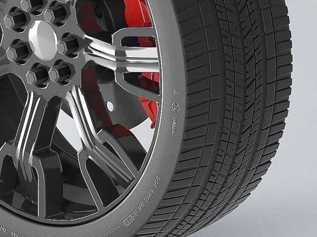 car wheel 3D Model .c4d .max .obj .3ds .fbx .stl .blend 
