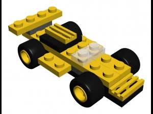 lego 4096 micro ruedas f Modelo 3D