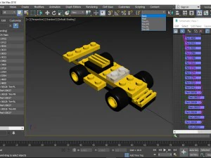 lego 4096 micro wheels f 3D Model