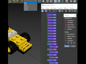 lego 4096 micro wheels f 3D Model