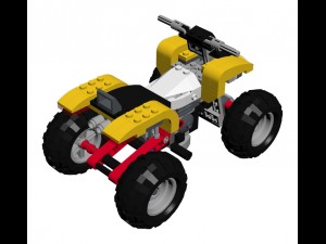 lego 31022 turbo quad a Modelo 3D