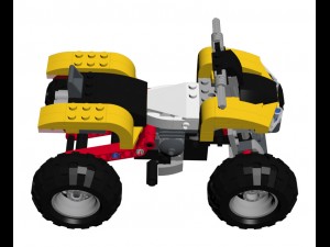 lego 31022 turbo quad a Modelo 3D