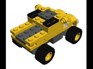 lego 4096 micro wheels g 3D 模型