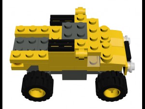 lego 4096 micro wheels g 3D 模型