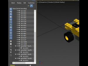 lego 4096 micro wheels g 3D 模型
