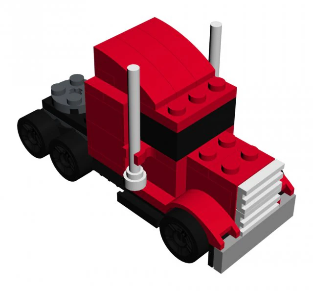 lego 8664 road hero 3D Model .c4d .max .obj .3ds .fbx .stl .blend
