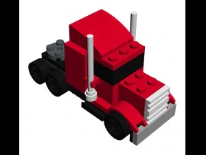lego 8664 h&eacute;roe de la carretera Modelo 3D