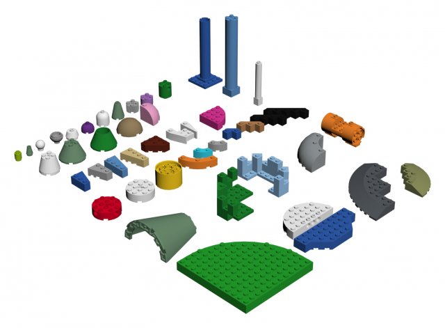 Lego parts 3d sale models