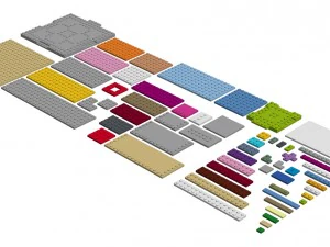 piezas originales lego n&ordm; 1 Modelo 3D