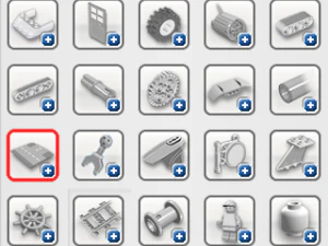 piezas originales lego n&ordm; 1 Modelo 3D