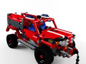 lego 42075 socorrista Modelo 3D