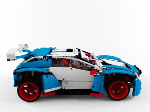 lego 42077 rally car 3D 模型