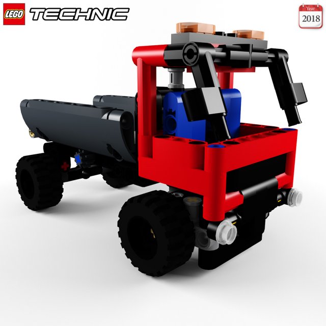 lego 42084 hook loader 3D in 3DExport