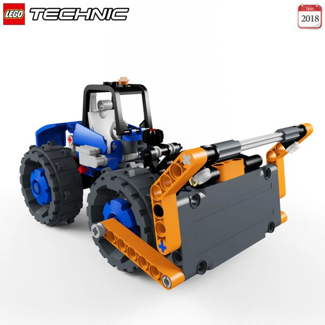 lego 42071 dozer compactor 3D Model .c4d .max .obj .3ds .fbx .stl .blend 