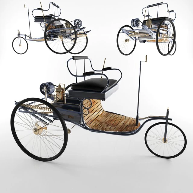 old car 3D Model .c4d .max .obj .3ds .fbx .stl .blend 