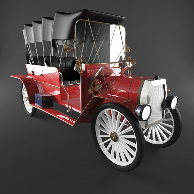 old car 3D Model .c4d .max .obj .3ds .fbx .stl .blend 