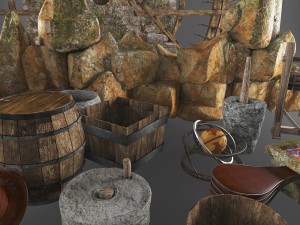 medieval tools 3D Model