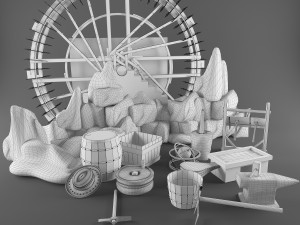 medieval tools 3D Model