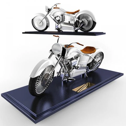 motorcycle 3D Model .c4d .max .obj .3ds .fbx .stl .blend