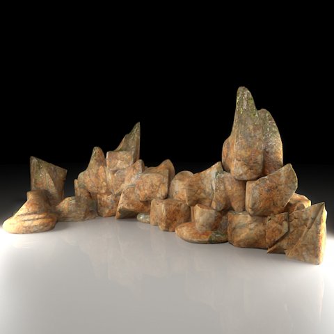 stone 3D Model .c4d .max .obj .3ds .fbx .stl .blend 