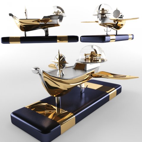 space ship 3D Model .c4d .max .obj .3ds .fbx .stl .blend 