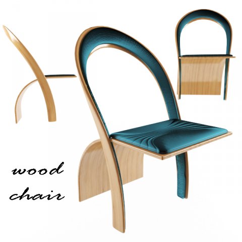 chair 3Dモデル .c4d .max .obj .3ds .fbx .stl .blend 