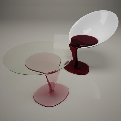 water chair 3D मॉडल .c4d .max .obj .3ds .fbx .stl .blend 