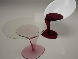 water chair Modèle 3D