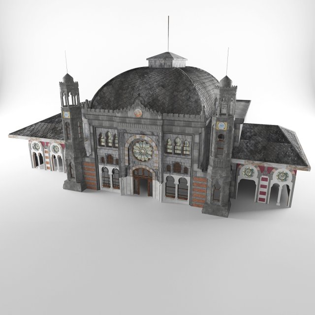 sirkeci tren gar 3D Model .c4d .max .obj .3ds .fbx .stl .blend 